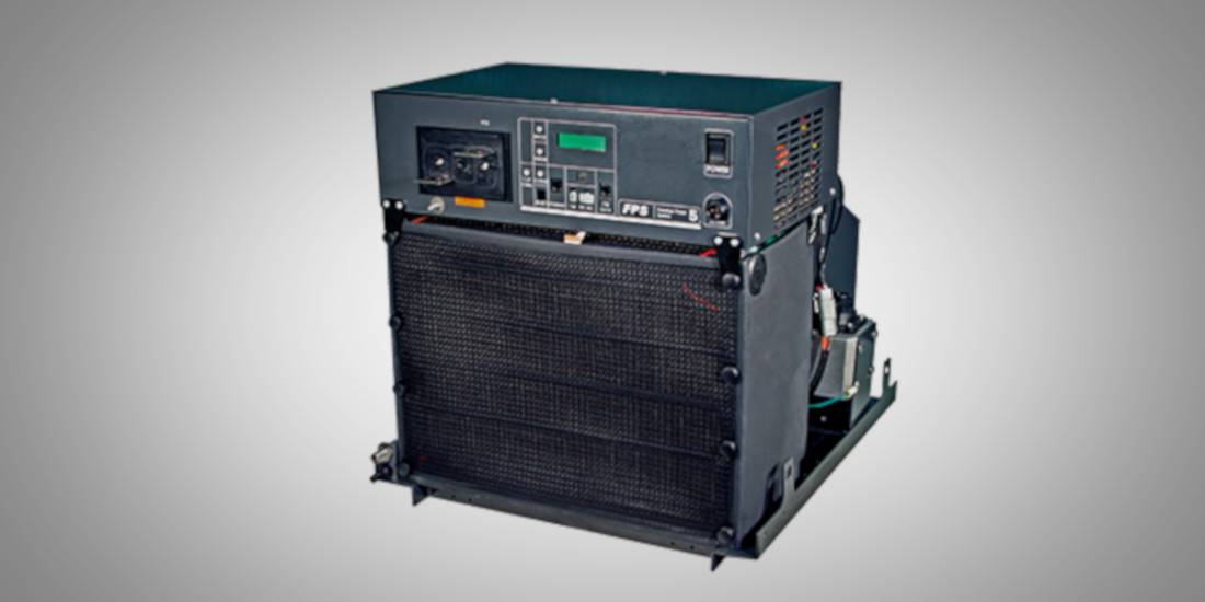 Power system cabinet with a front control panel